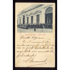 CIUDAD DE BUENOS AIRES ARGENTINA tarjeta postal 1903 MUY RARA CUARTEL DE BOMBEROS